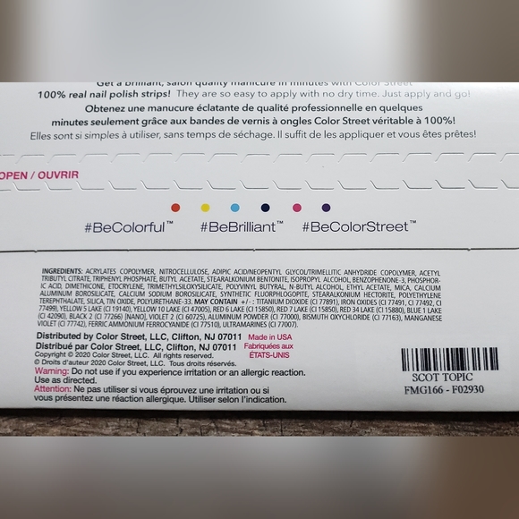 New and sealed Color Street Retired Scot Topic - Picture 3 of 4